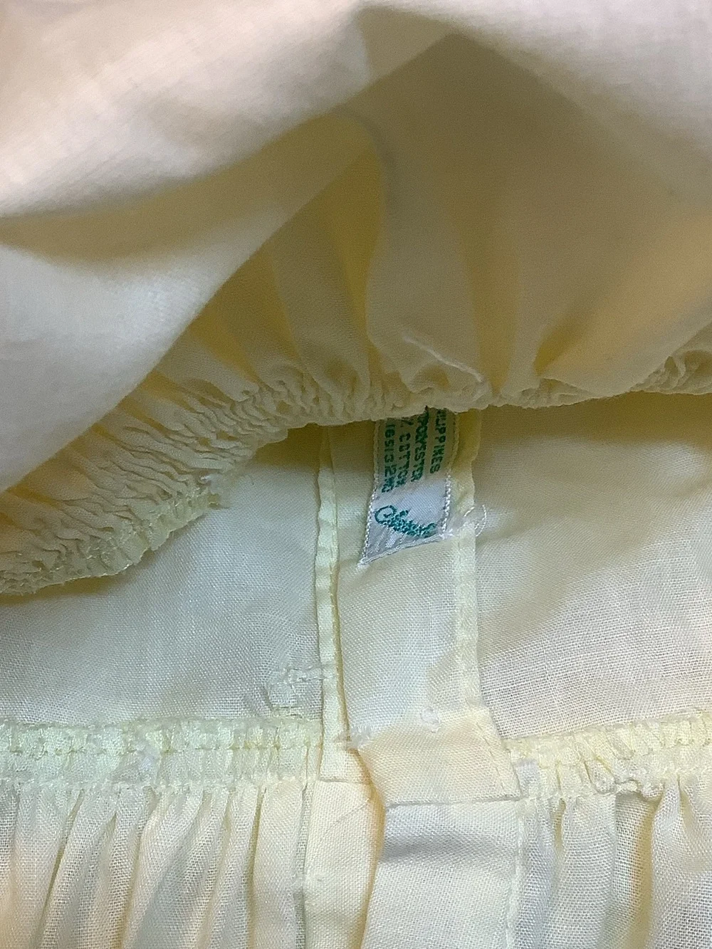 Vintage Cherub of the Philippines Smocked Baby Dress SZ 9 MO. EUC